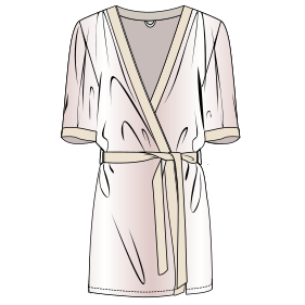 Patron ropa, Fashion sewing pattern, molde confeccion, patronesymoldes.com Dressing gown 7338 LADIES Accessories